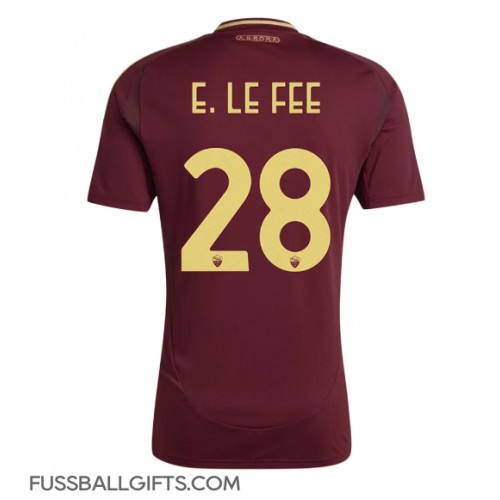 AS Roma Enzo Le Fee #28 Fußballbekleidung Heimtrikot 2024-25 Kurzarm